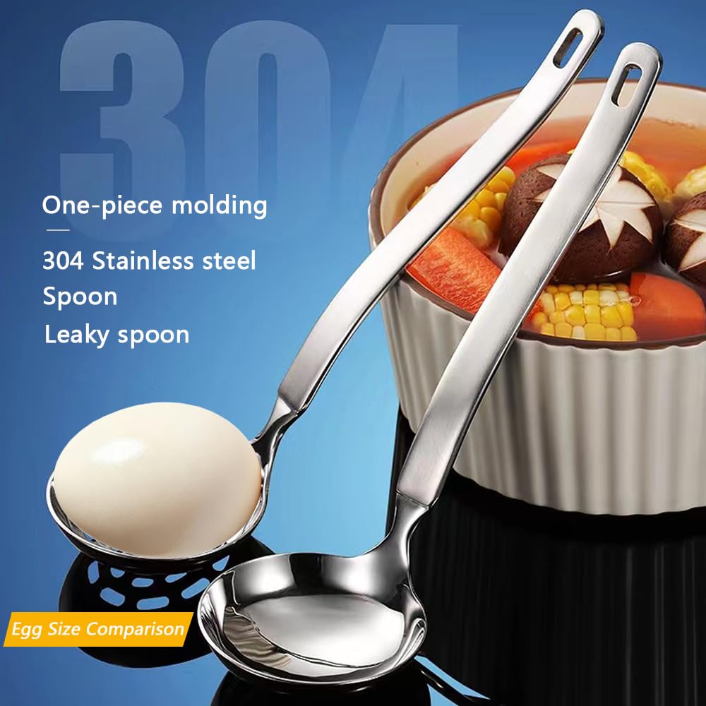 Collfa two-piece set with ladle and slotted spoon for versatile serving.