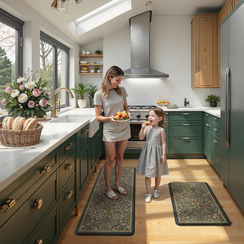Collive two-pack mats cover multiple areas like kitchen, laundry, and office desks