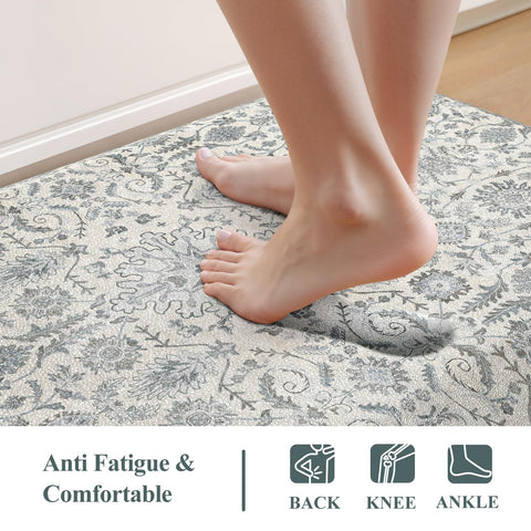 Collive kitchen mat showing 10-degree edge for safer landings.