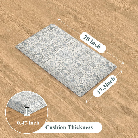Collive kitchen mat padding supports feet and back.
