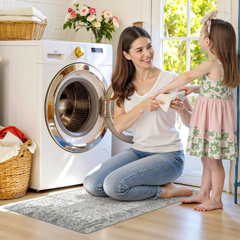 Collive kitchen mat easy-clean surface for quick maintenance.
