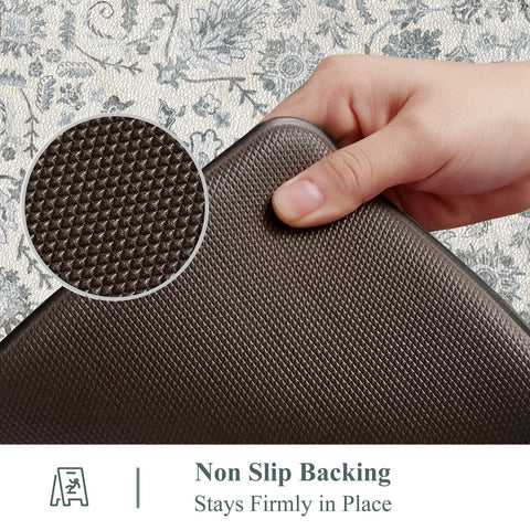 Collive kitchen mat waterproof and stain-resistant surface.