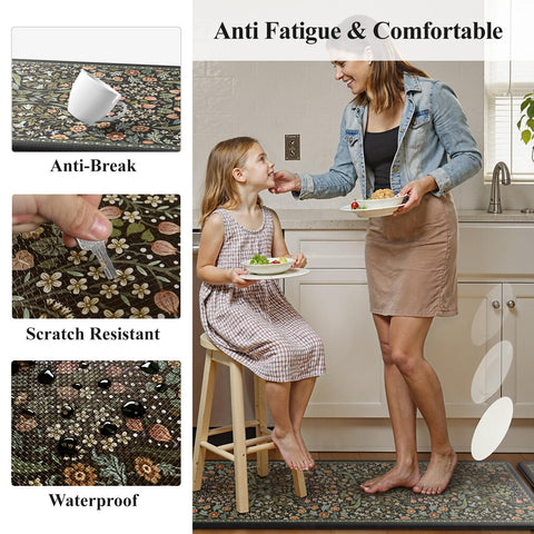 Collive easy-clean rug wipes down quickly with a damp cloth.