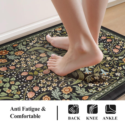 Collive non-slip back keeps the mat securely in place on any floor.