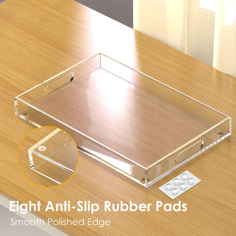 Collwait clear acrylic tray 15-2x11-2 with premium clarity.