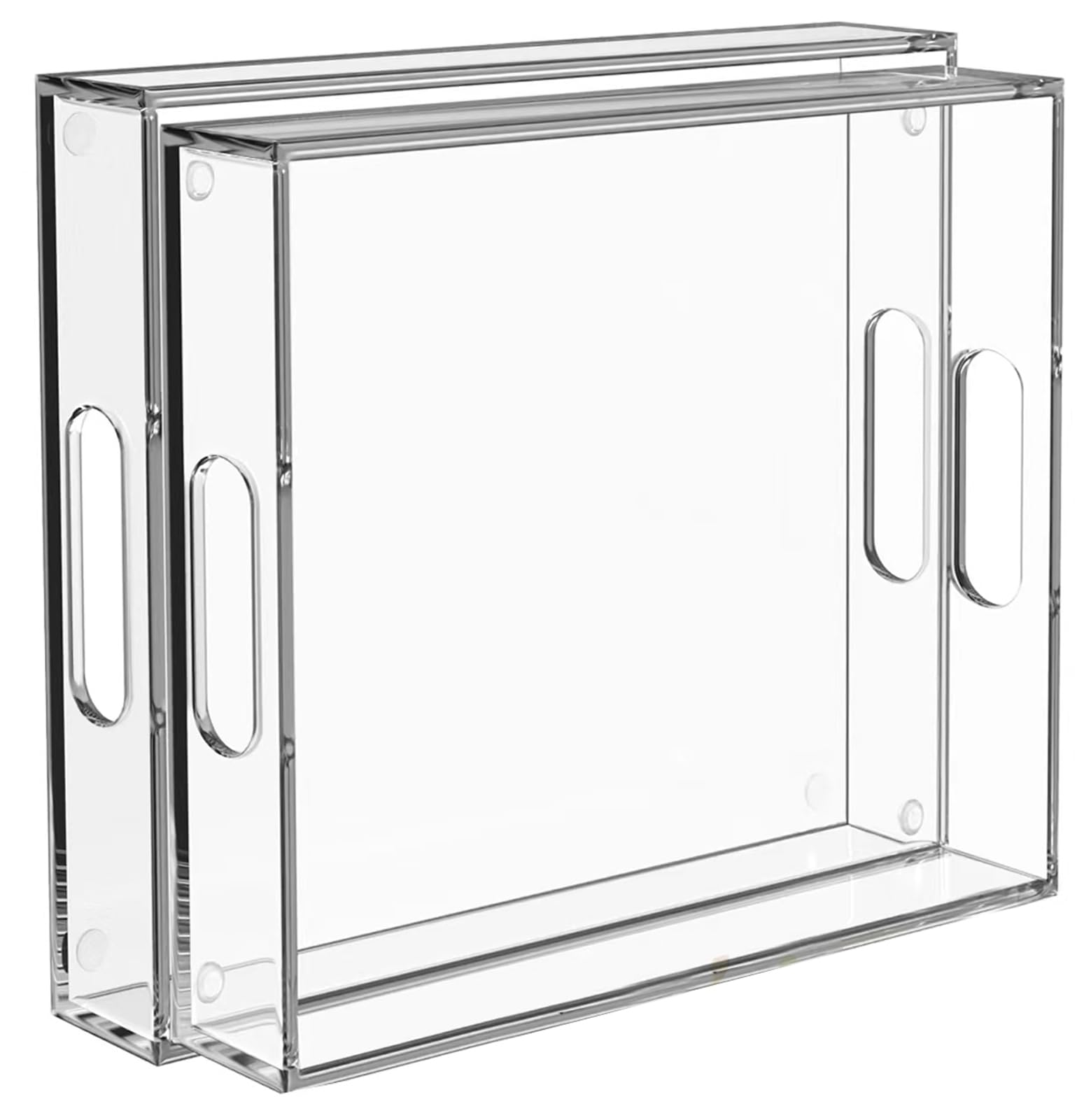 Collwait two-pack serving tray with handles for easy transport.