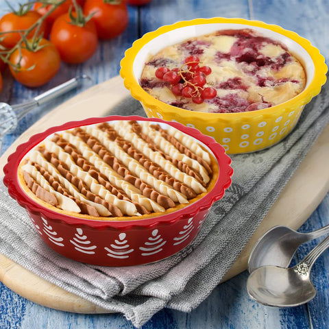 Coloch gift-ready colorful pie pan set for celebrations.