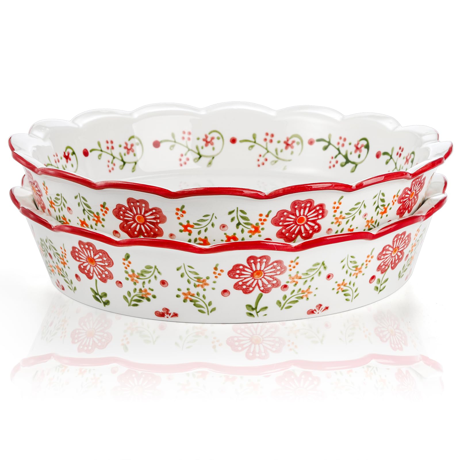 Coloch oven and microwave-safe ceramic dish for versatile baking.