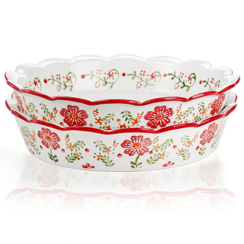 Coloch oven and microwave-safe ceramic dish for versatile baking.