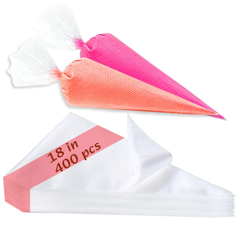COLOGO 18-inch piping bags ready for cake decorating with large capacity.