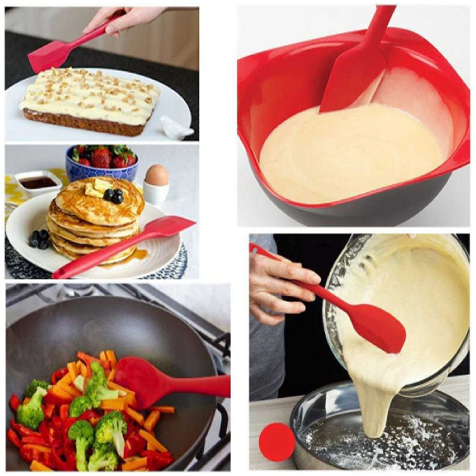 COLOGO 8.5-inch spatula ideal for batter, spreading, and scraping bowls.