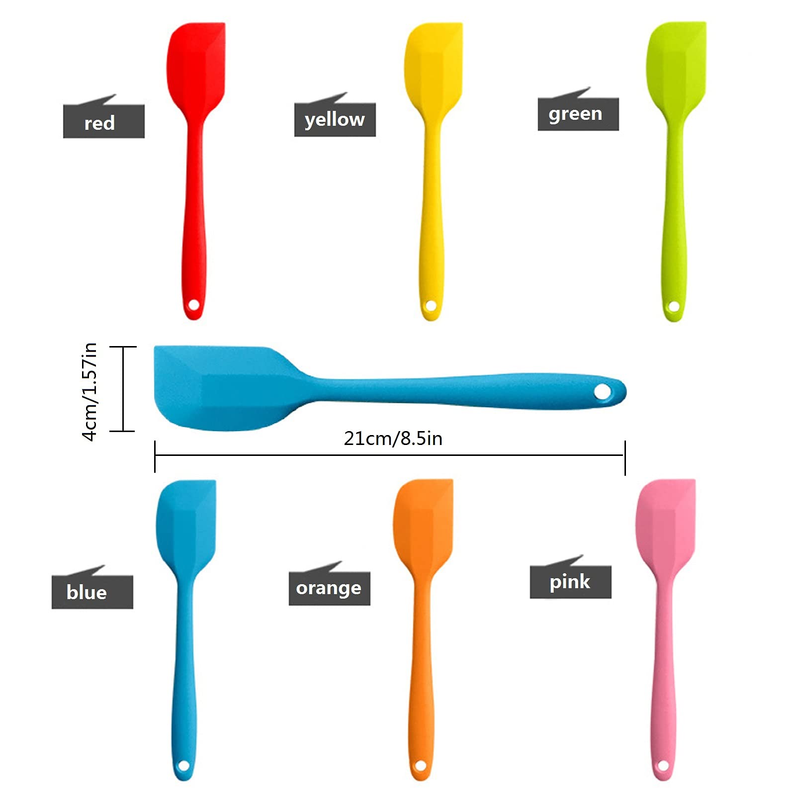 COLOGO 8.5-inch spatula demonstrates heat resistance up to 500°F for hot pans.