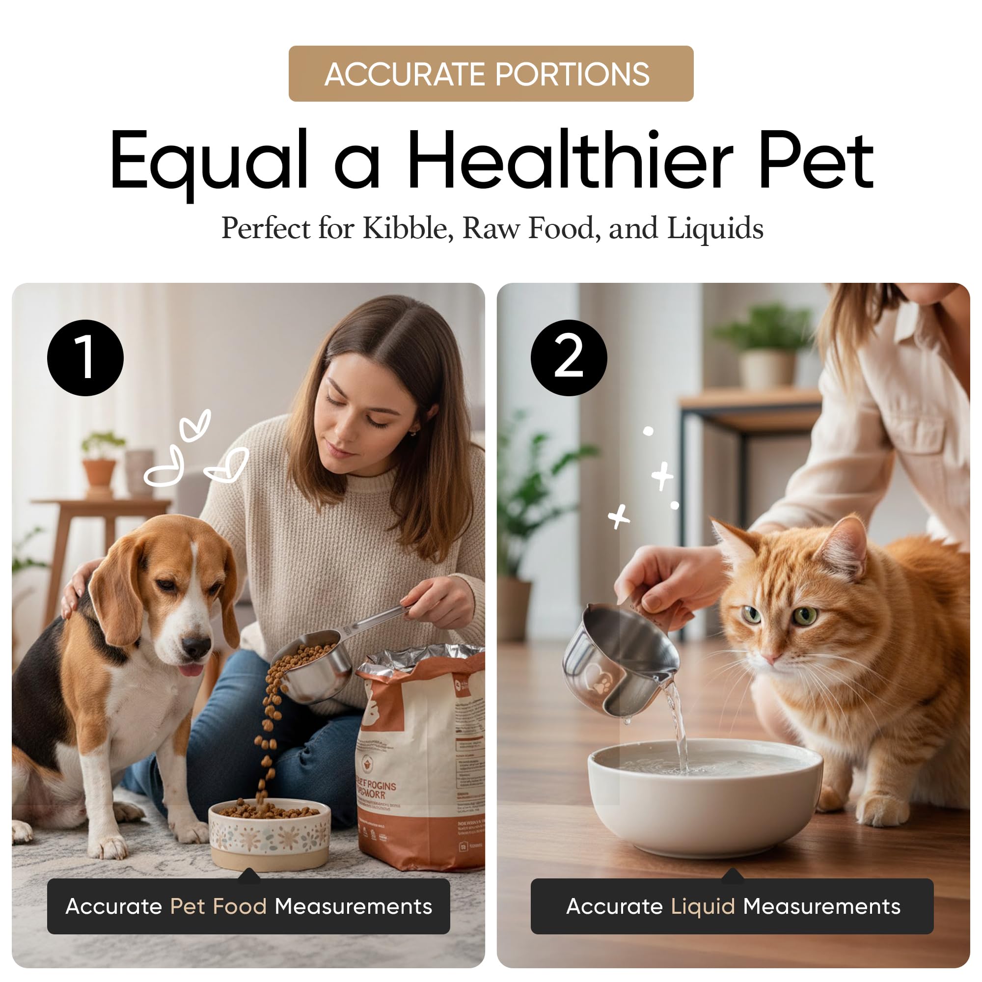 Color Up 2 Scoop features laser-engraved paw and heart design.