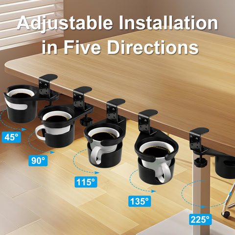 ColorMood desk cup holder uses silicone anti-slip pads to protect the desk surface