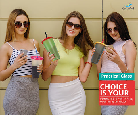 COLORPUL cups feature a measuring scale and stackable design for easy transport.
