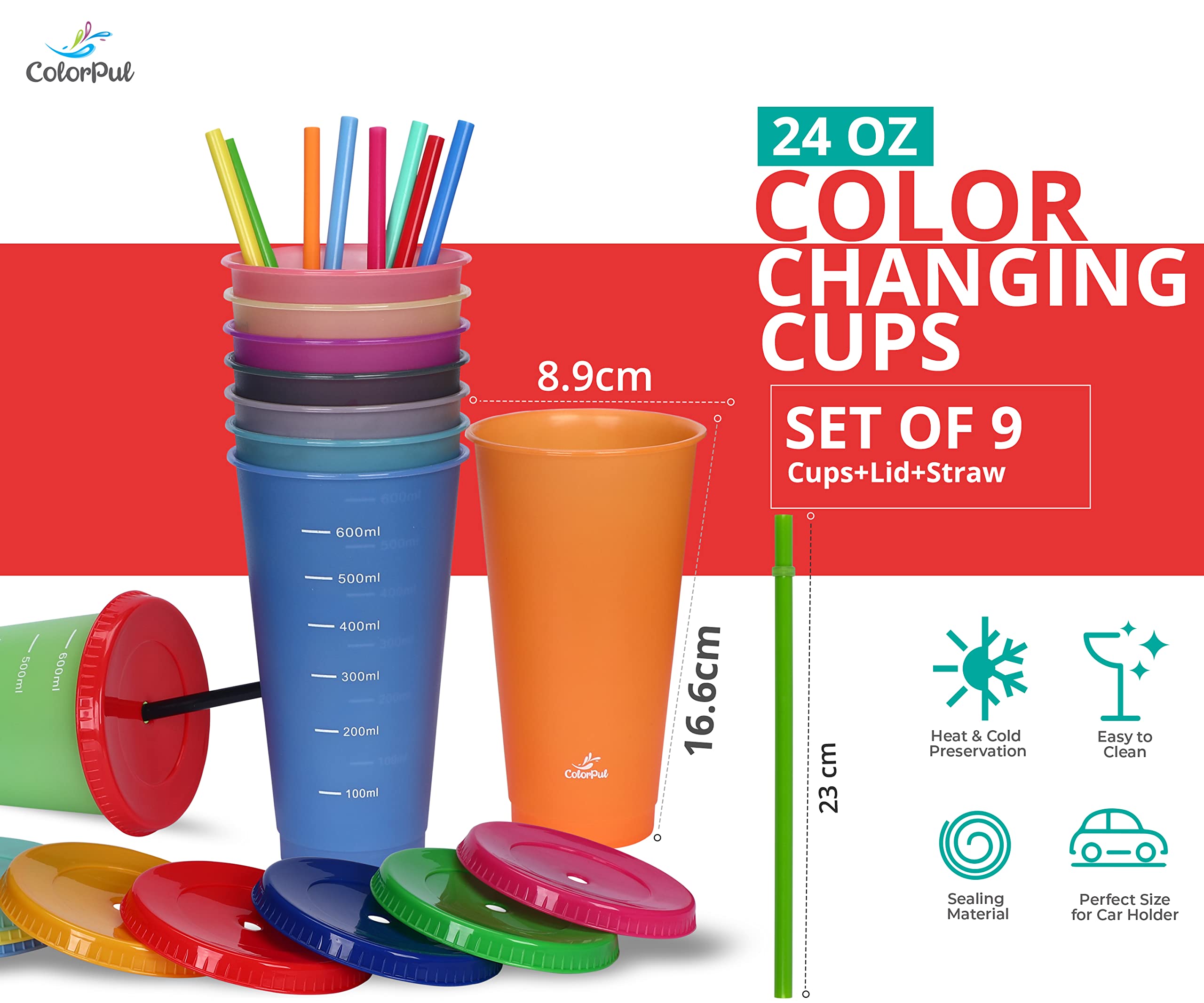 COLORPUL portable tumblers are ideal for beach, picnics, and parties.