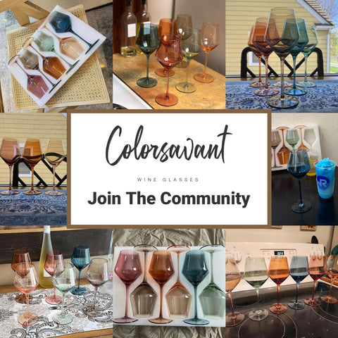 Colorsavant durable colored glassware withstands everyday use and festive occasions.