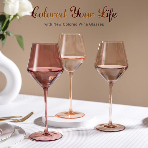 Colorsavant long-stem glass helps keep drinks cooler longer.