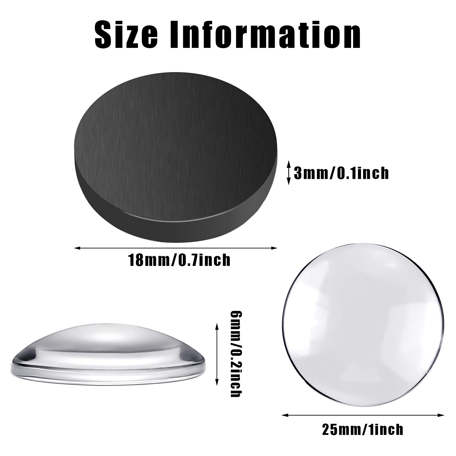 Colzzy round magnets 18mm attach notes securely