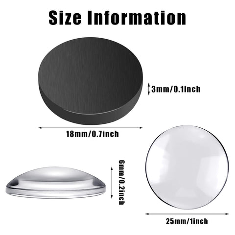 Colzzy round magnets 18mm attach notes securely