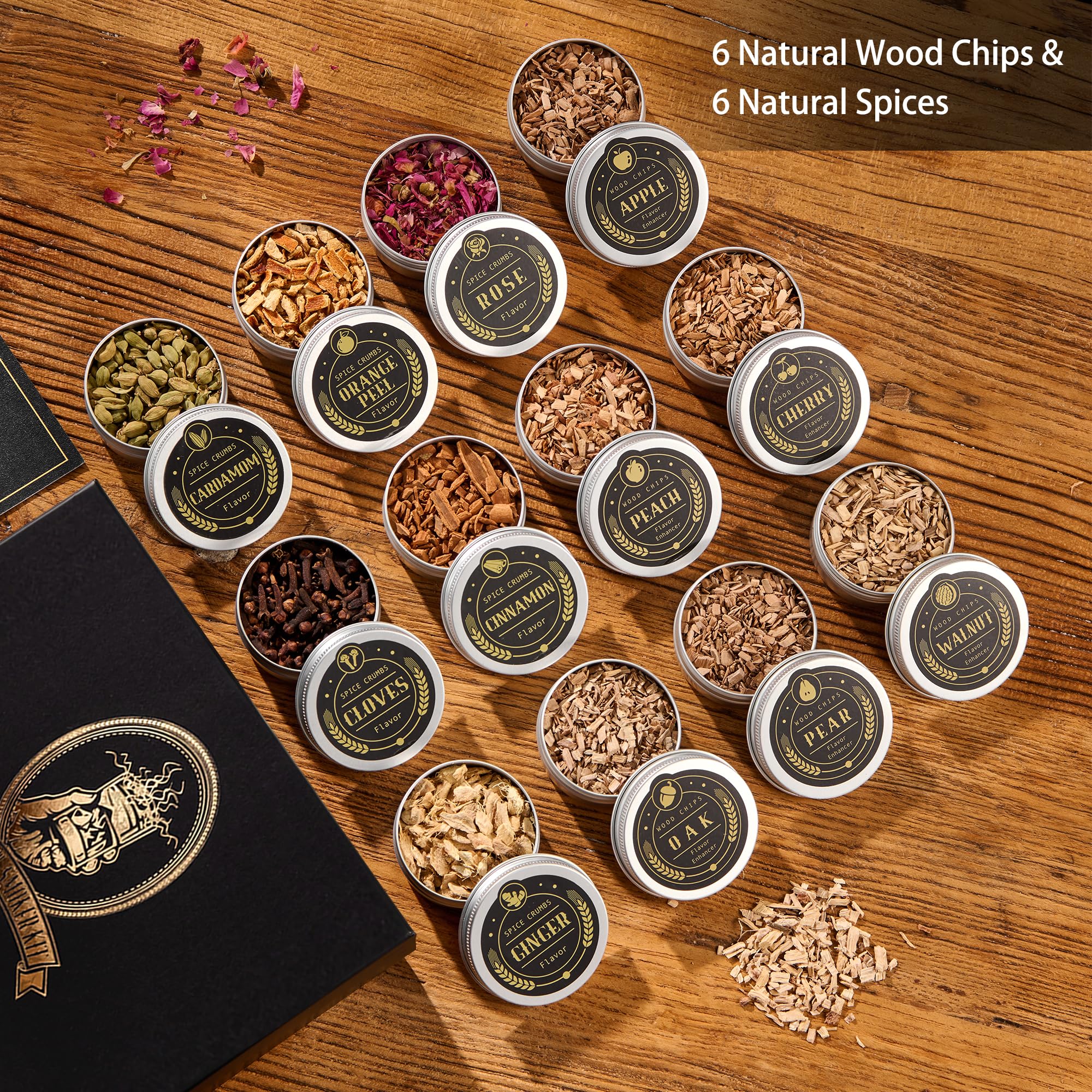 ComboJoy cherry wood chips add rich smoke to bourbon and cocktails