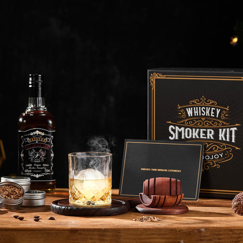 ComboJoy-glassware-set provides elegant glasses for sipping smoky cocktails.