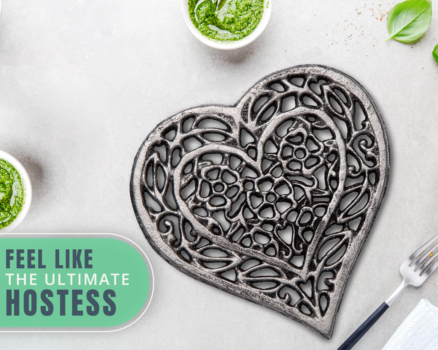 Comfify heart trivet packaging makes a thoughtful gift for housewarmings and holidays.