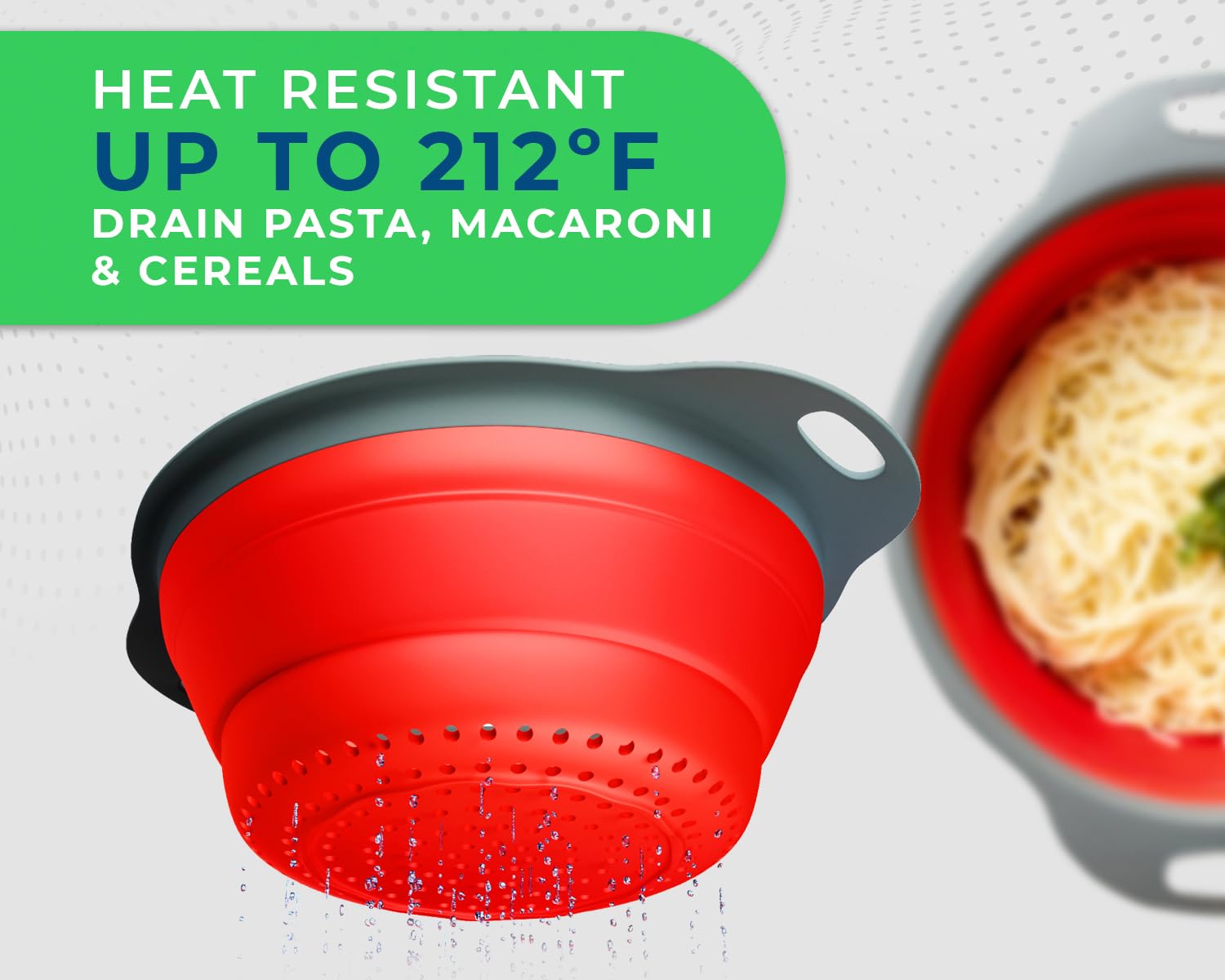 Comfify fruit washing bowl with strainer shows rinsing berries or produce efficiently