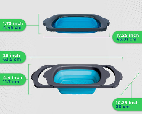 Comfify XL heat-resistant up to 176F for safe stovetop draining