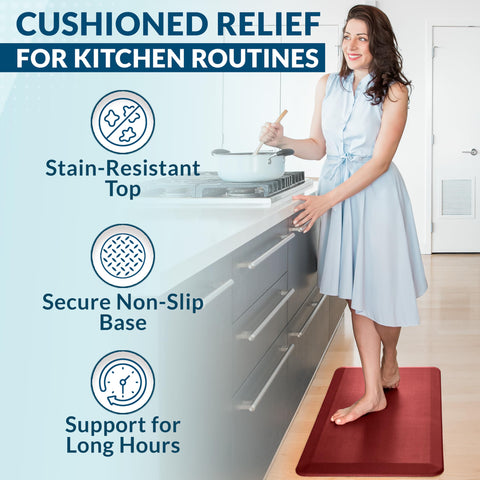 ComfiLife mat surface resists stains and looks clean after daily use.