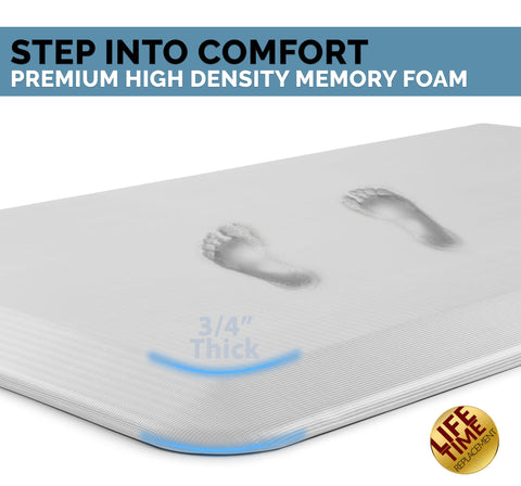 Close-up of the ComfiLife foam-core showing 3/4-inch cushioning for support.