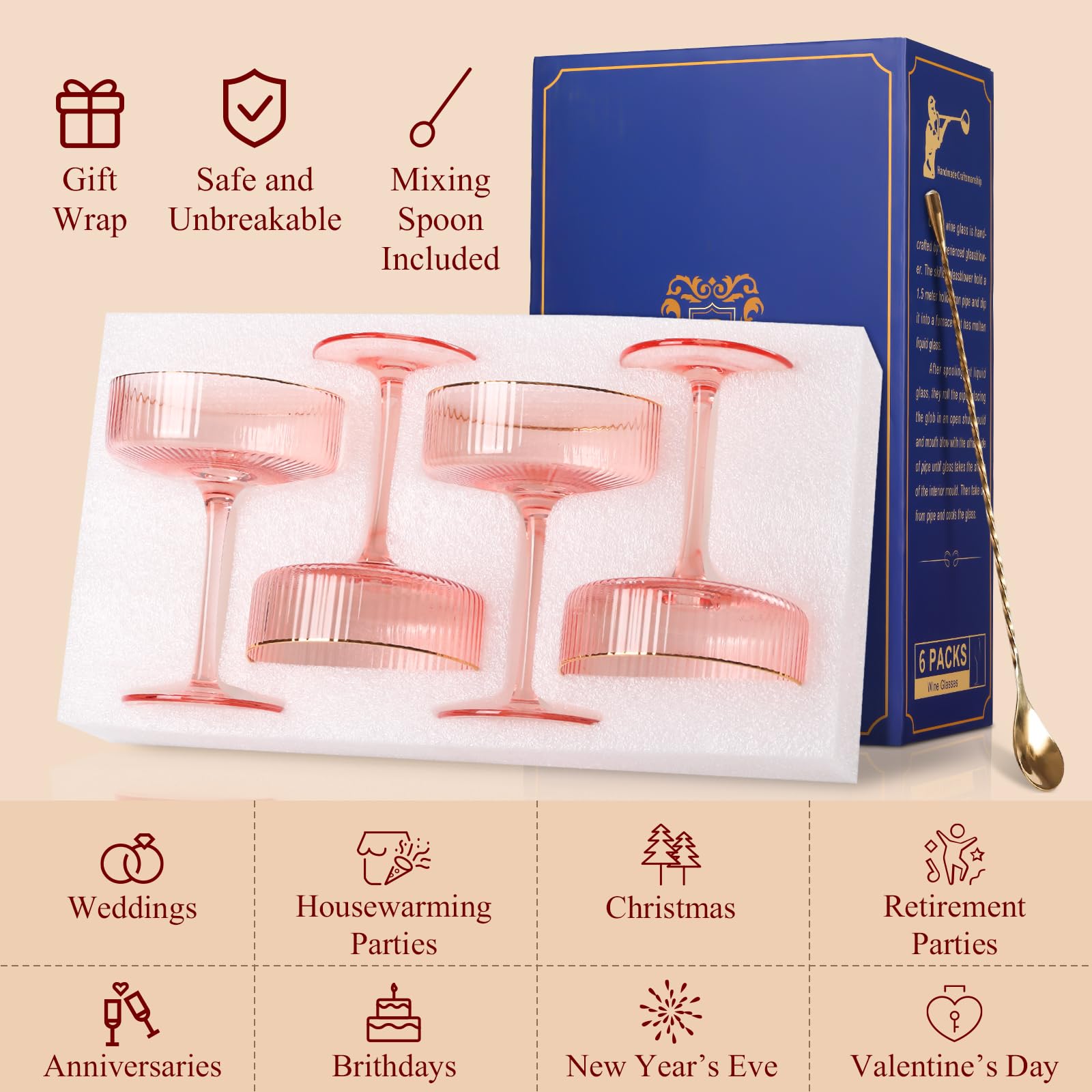 comfit versatile glass for cocktails, champagne, and dessert wines