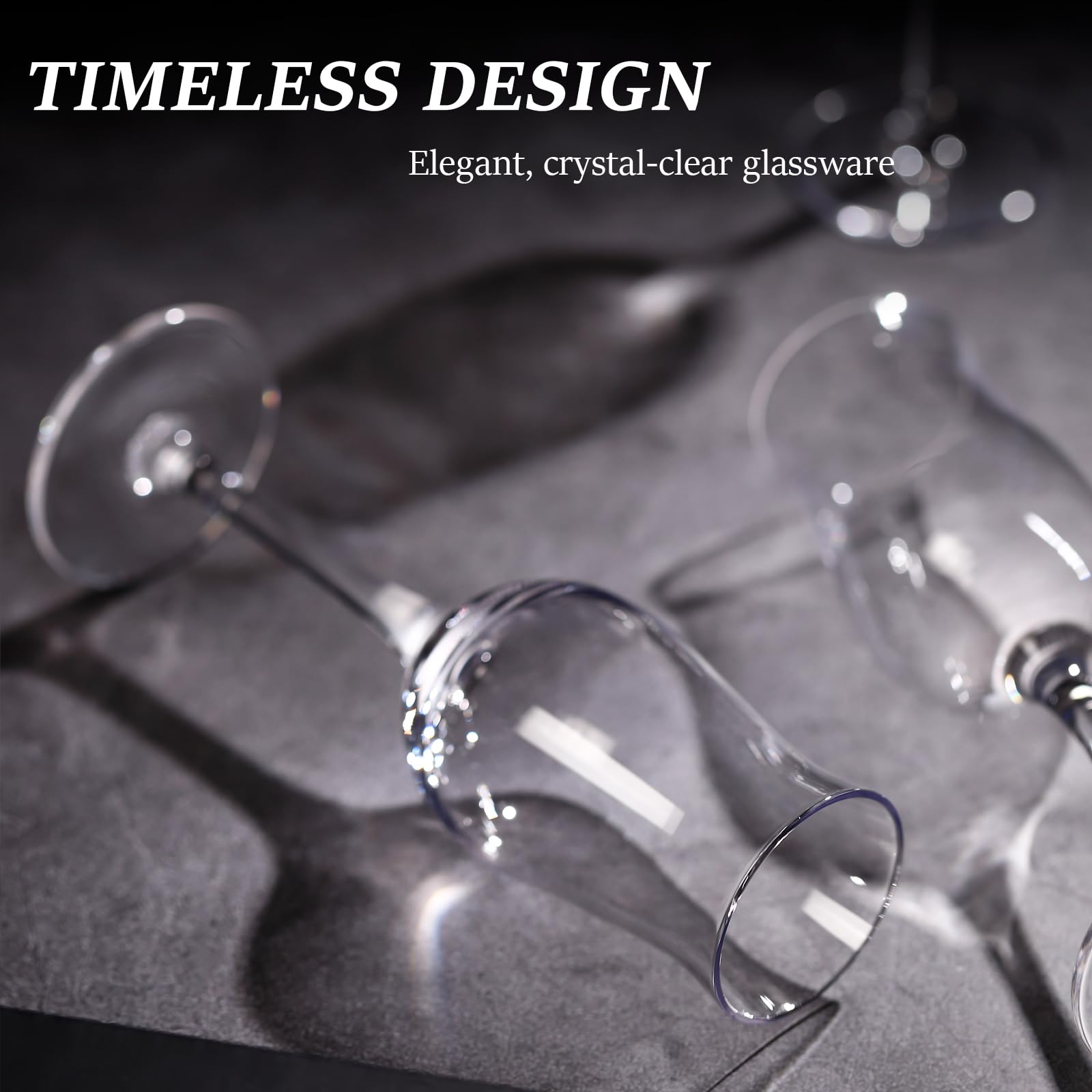 Comfit dishwasher-friendly snifter glasses enable quick cleanup after gatherings.