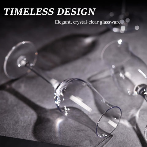 Comfit dishwasher-friendly snifter glasses enable quick cleanup after gatherings.