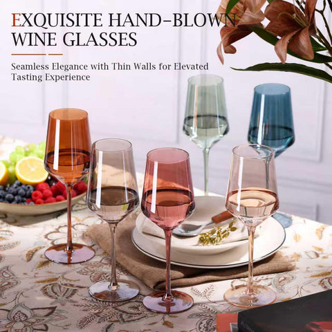 Comfit thin-rim long-stem wine glass highlights refined sipping and comfortable grip.