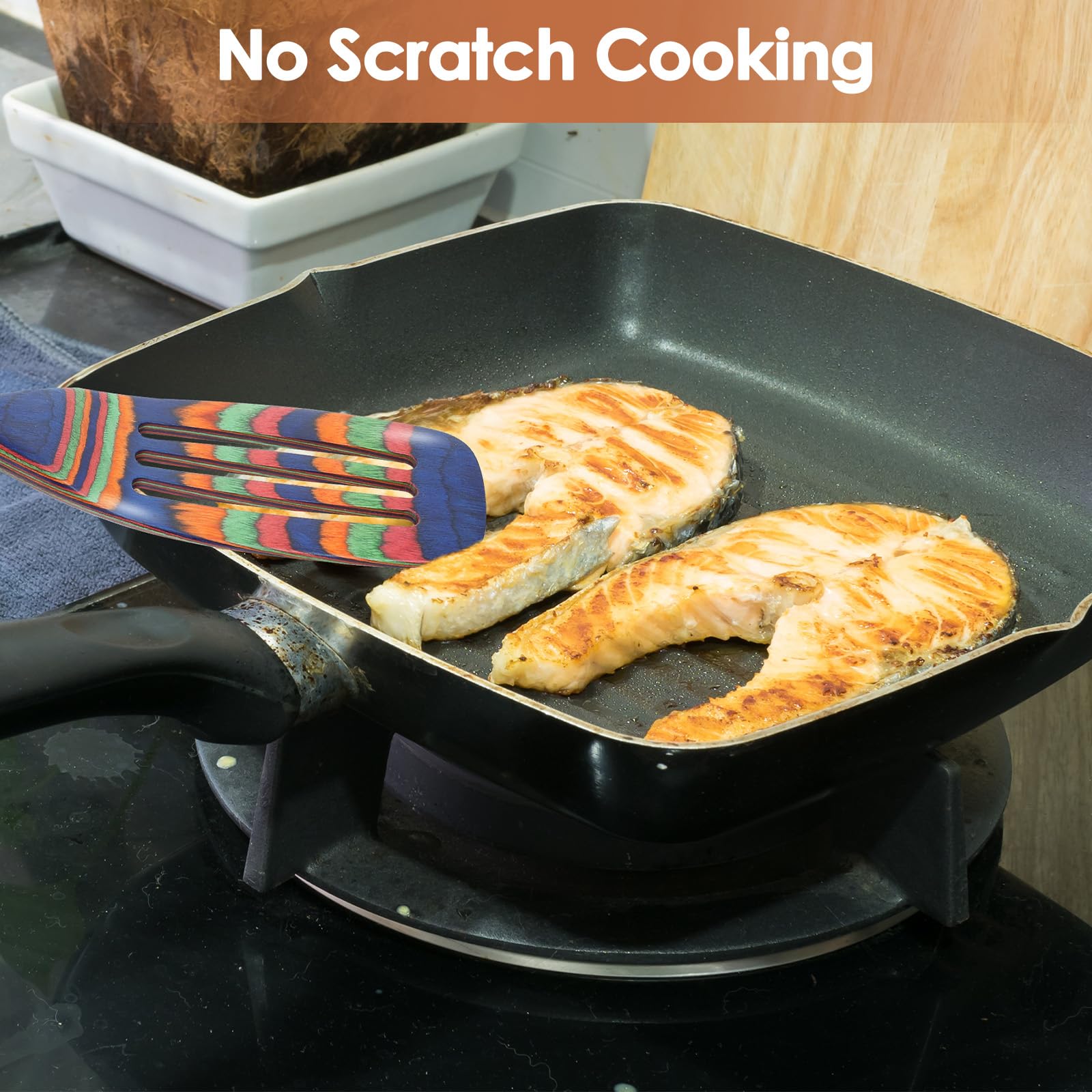 Hanging design for easy drying and storage with Comfoyar utensils