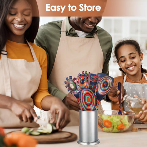 Use with nonstick pans—heat-resistant and scratch-proof Comfoyar utensils