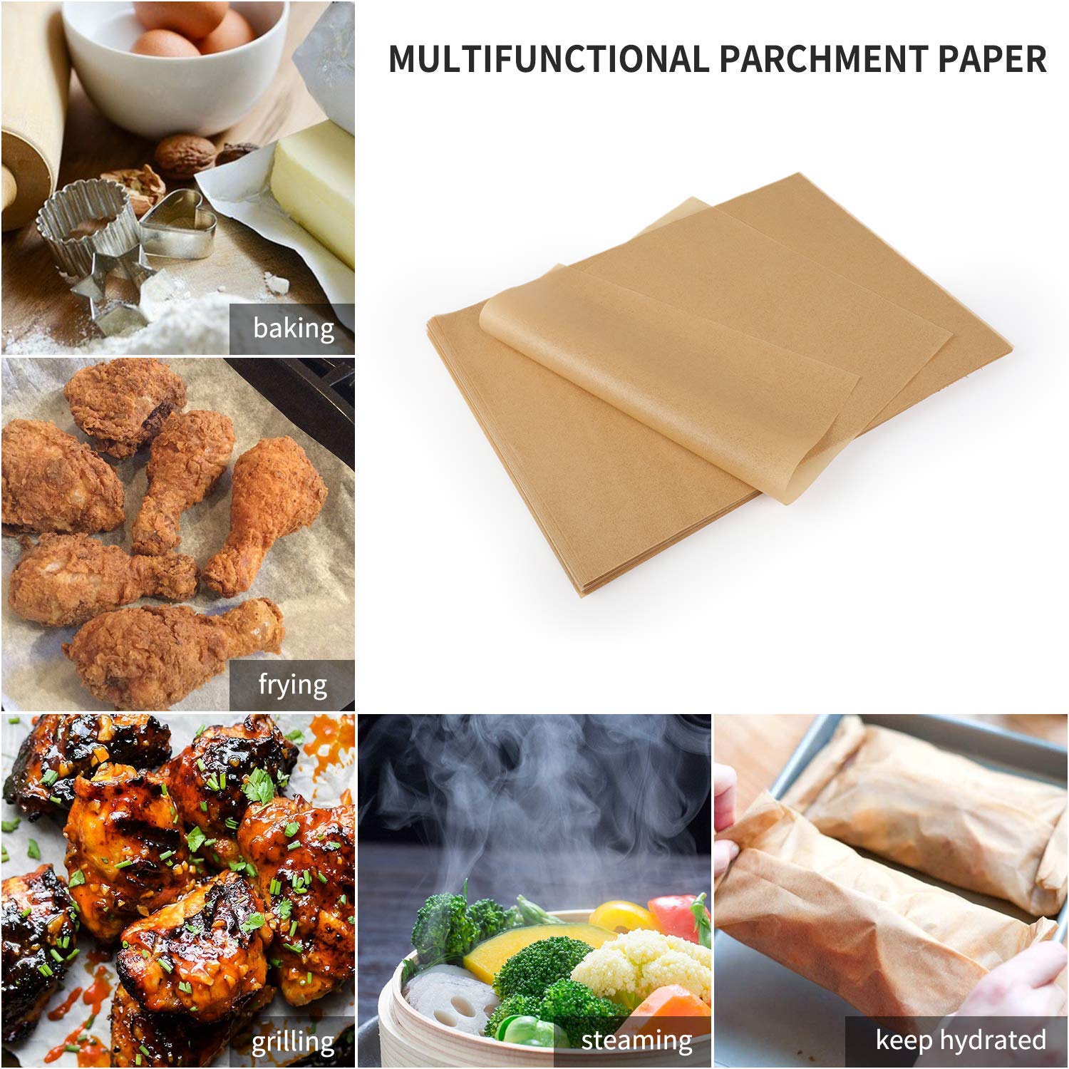 Comfylife packaging keeps parchment flat and ready to grab.