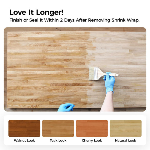 Comiling butcher block arrives securely packaged for shipping protection