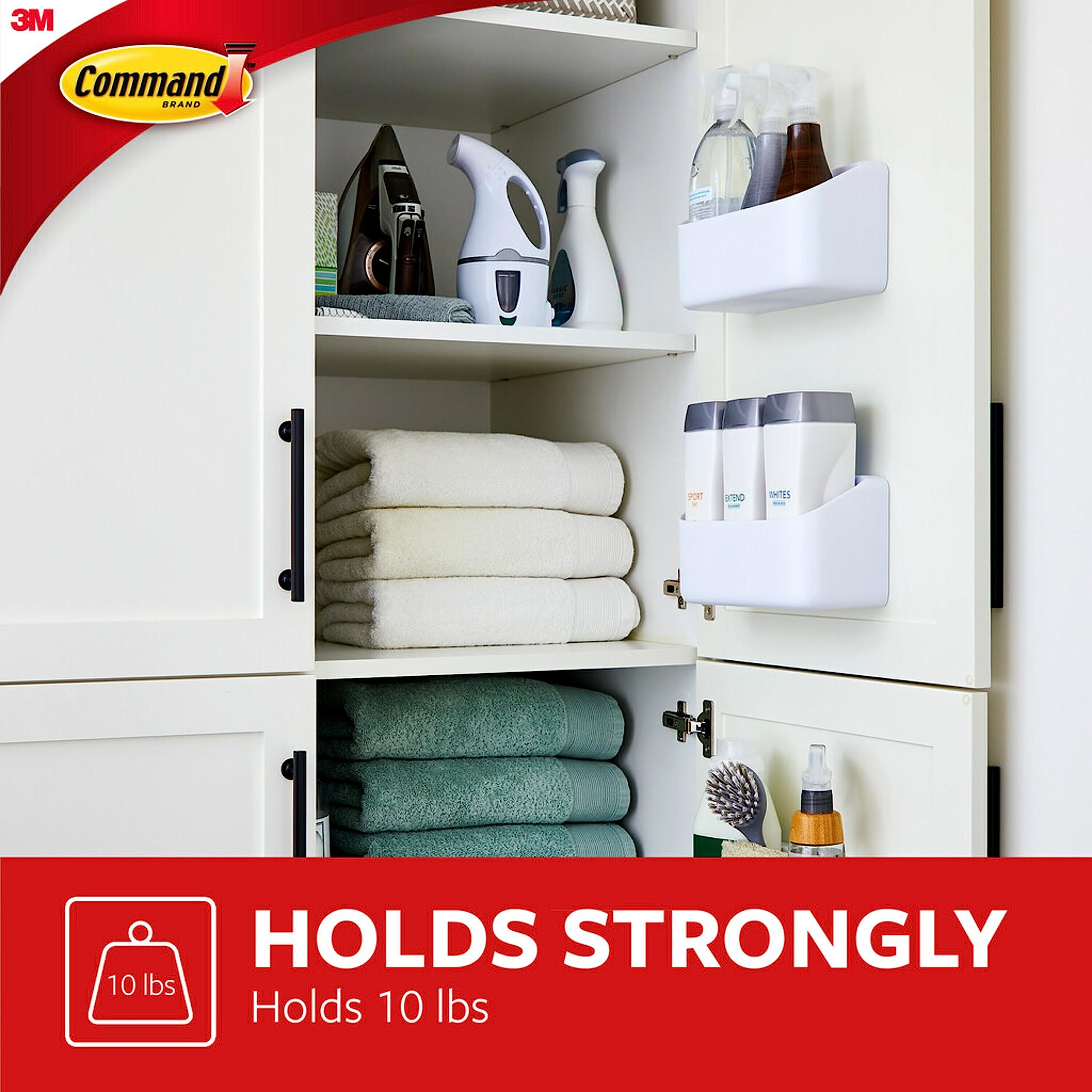 Caddy organizing pantry items on a shelf
