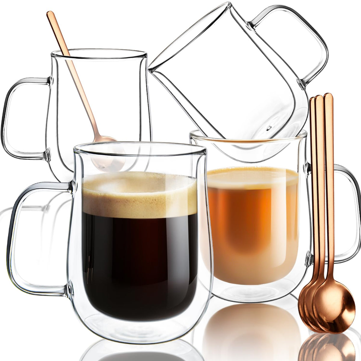COMOME double-wall 16oz mug highlights insulated design for a comfortable touch