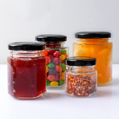Comrzor hexagon jar bottom anti-slip design prevents tipping.
