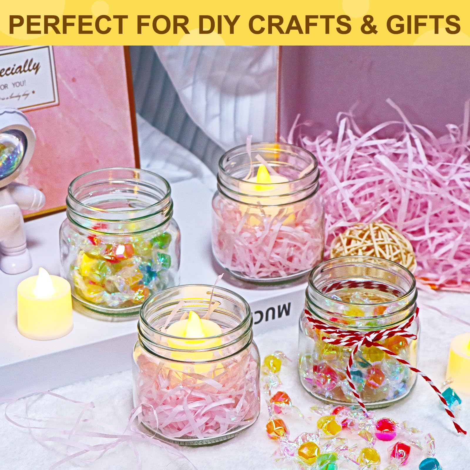 Comrzor small jars offer compact storage for honey, jams, spices, and snacks.