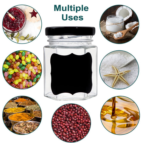 Comrzor hexagon jar adds elegance for wedding or party favors.