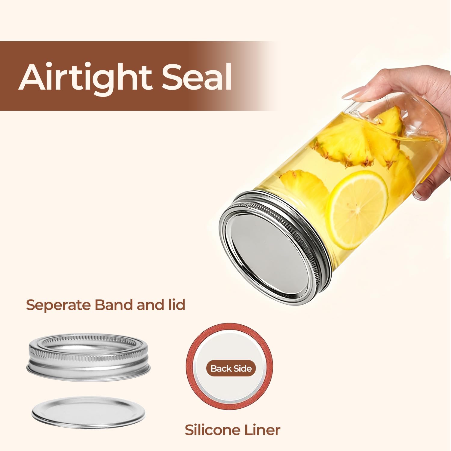 ComSaf 24oz jar ideal for jams, sauces, and preserves.