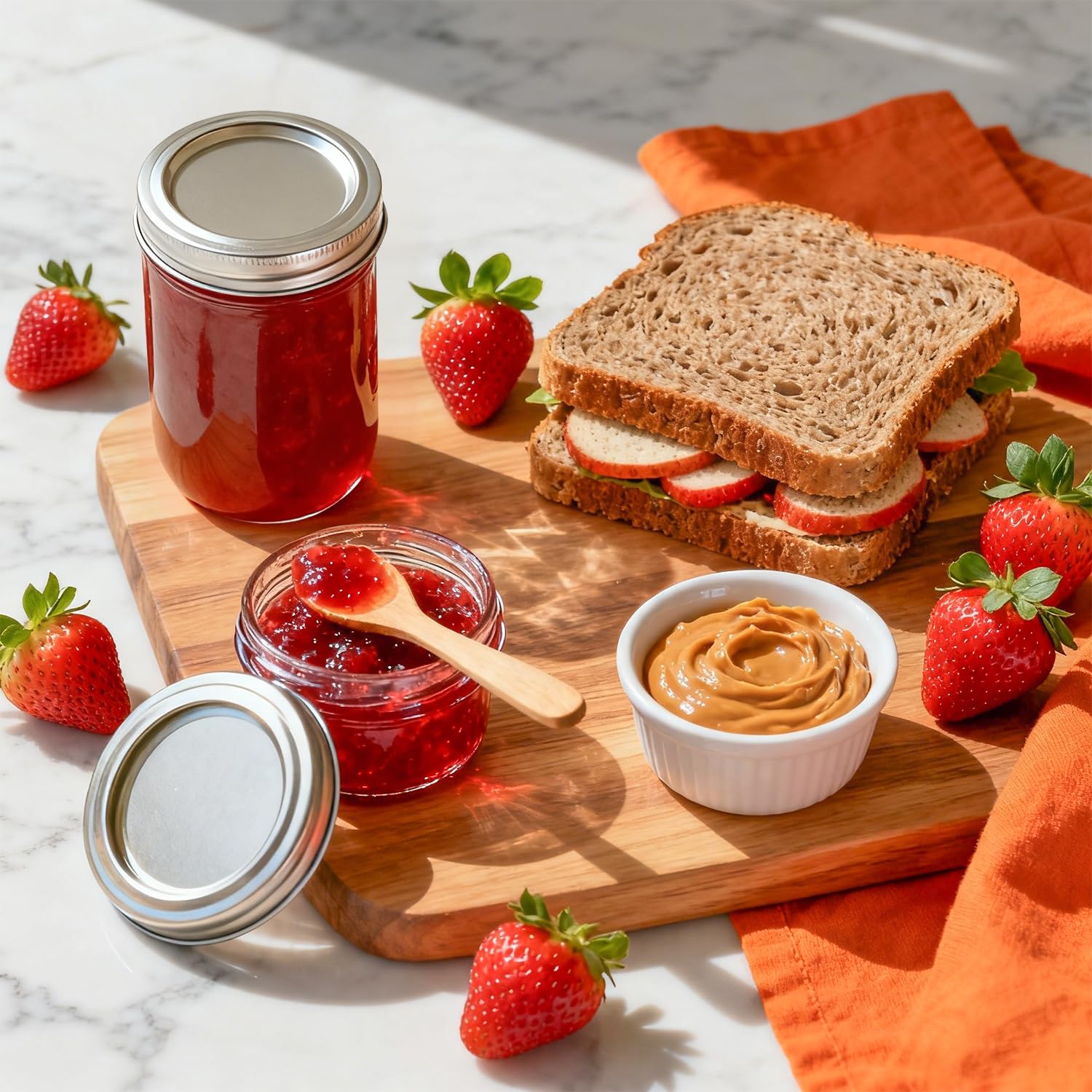 ComSaf 4oz jar stores honey or condiments neatly.