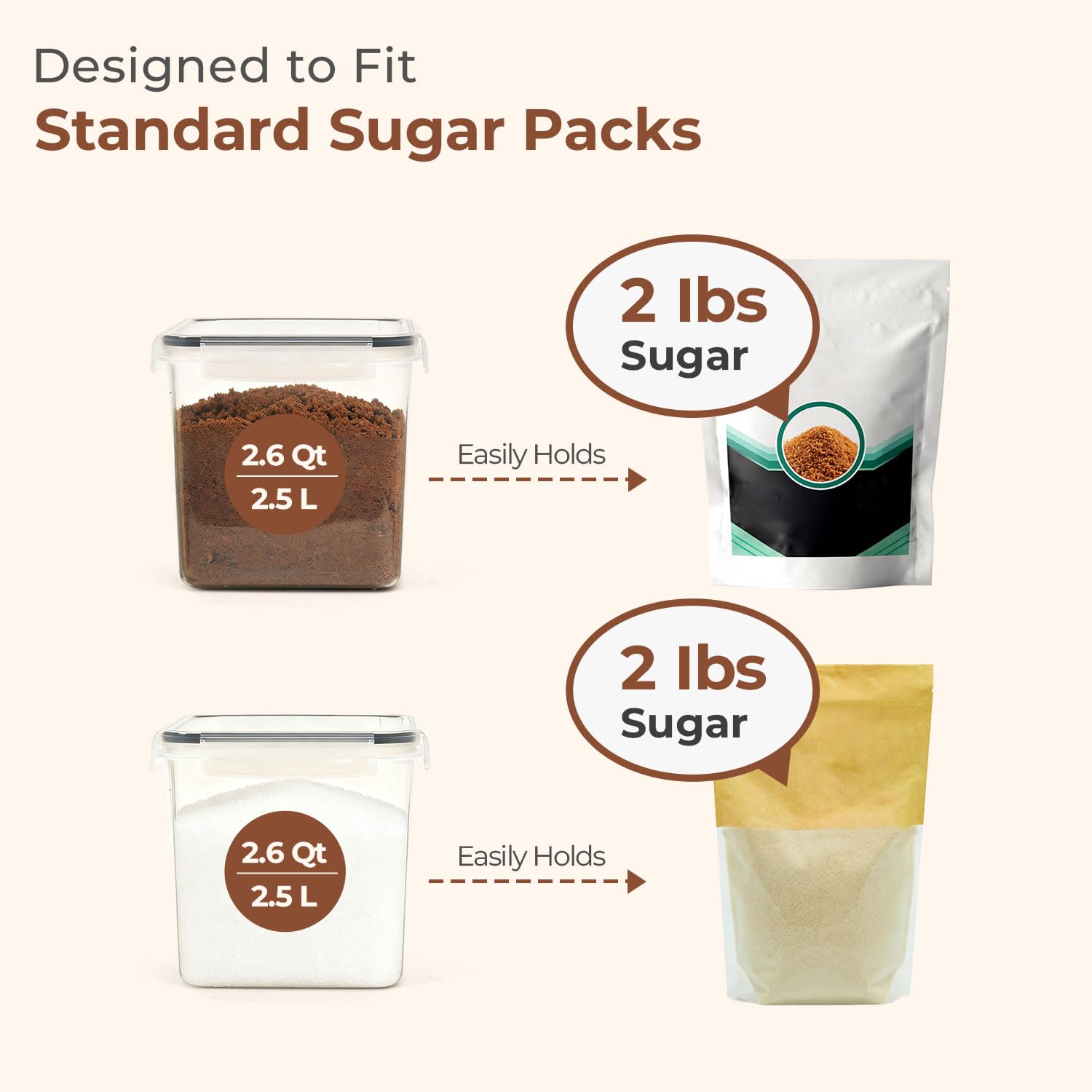 ComSaf airtight seal with four side clips protects contents from moisture and odors.