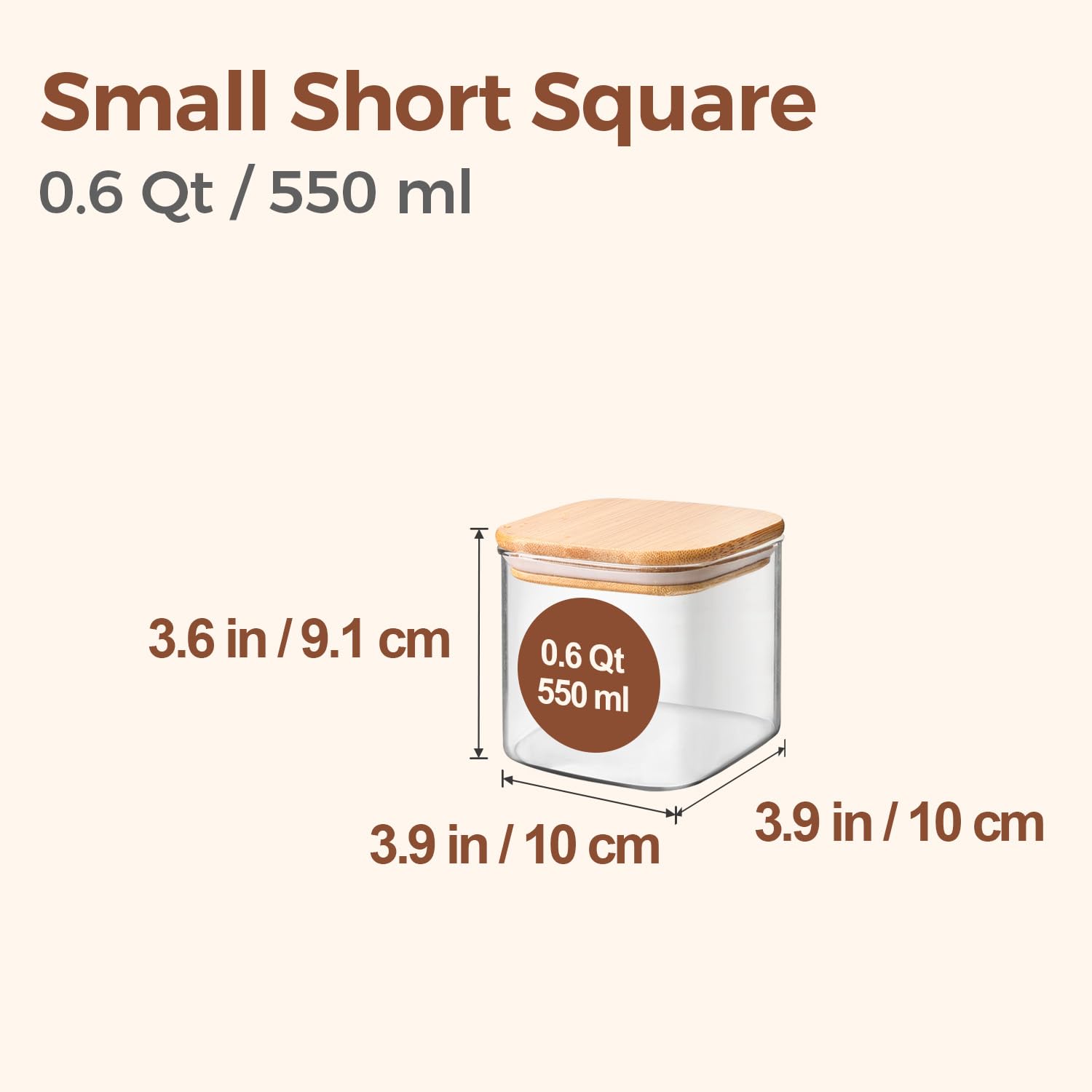 ComSaf airtight wood lids sealing jars for coffee, tea, and snacks