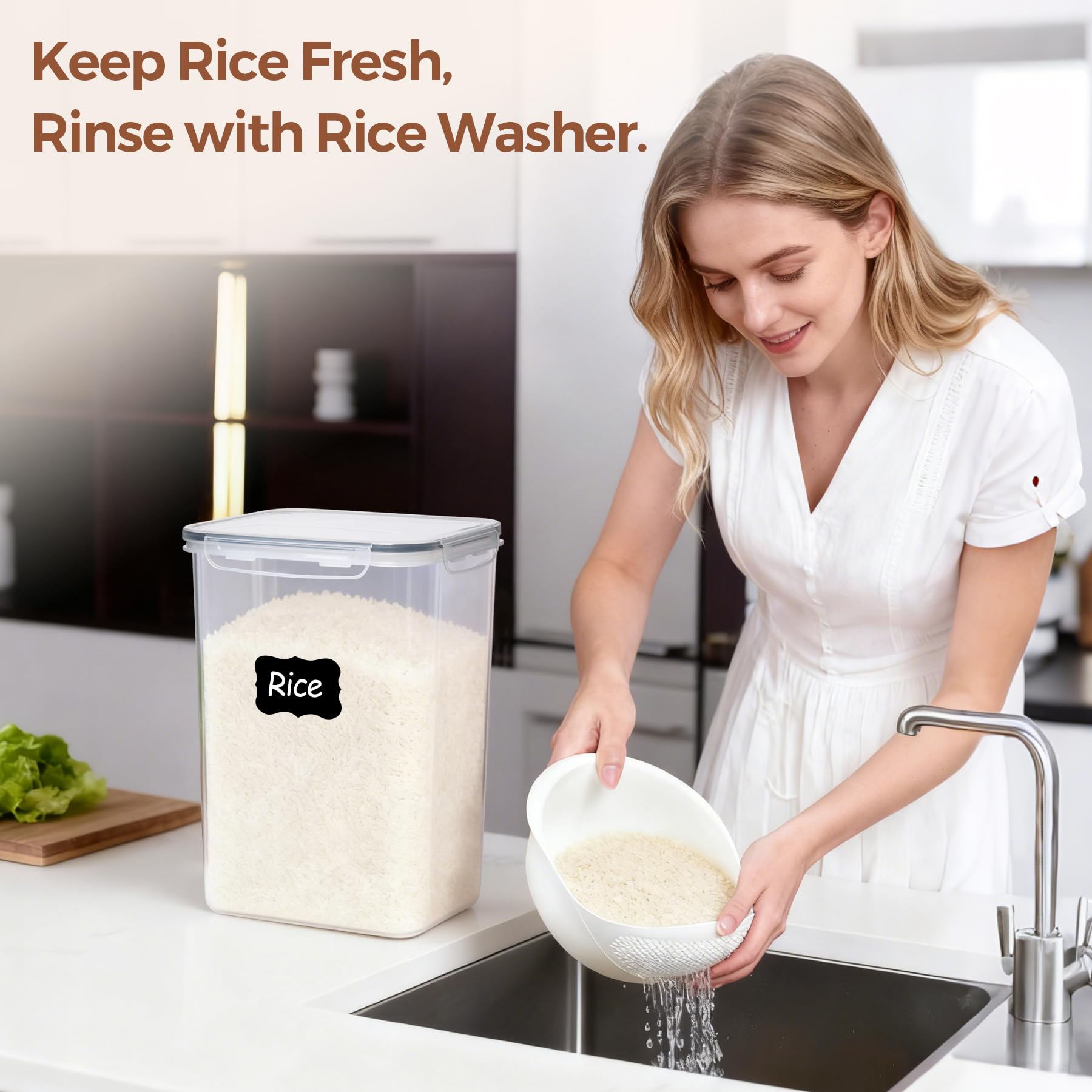 ComSaf BPA-free, food-grade canisters keep contents safe and odorless.