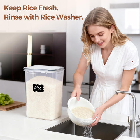 ComSaf BPA-free, food-grade canisters keep contents safe and odorless.
